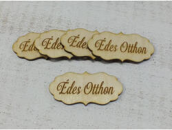  Natúr fa - "Édes Otthon" fodros tábla 5db/csomag - csinaldmagadshop