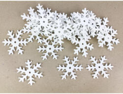 Fehér hókristály 5, 5cm 25db/csomag - csinaldmagadshop