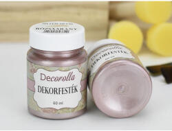  Decorolla selyem-metál dekorfesték 60ml rózsaarany - csinaldmagadshop