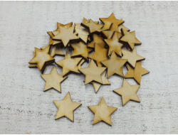 Natúr fa - Csillag 3cm 30db/csomag - csinaldmagadshop