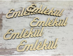  Natúr fa - "Emlékül" felirat 9cm 5db/csomag - csinaldmagadshop