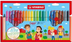 STABILO Комплект флумастери, Stabilo, Cappi ST168/24-4, 24 цвята (ST168/24-4)
