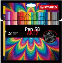 STABILO Комплект флумастери, Stabilo, Pen 68 Arty ST6824-1-20, 24 цвята (ST6824-1-20)