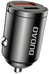 Dudao Mini autós töltő Dudao R3MAX 48W QC PD - fekete