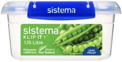 Sistema 881650 KLIP IT PLUS Műanyag ételtároló 1, 15L - Kék (881650) (881650)