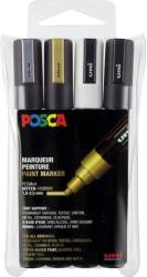 uni Uni PC-5M 1.8-2.5mm Jelölőmarker készlet - Vegyes színek (4 db / csomag) (182504) (182504)