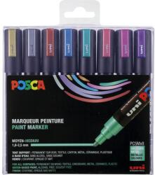 uni Uni Posca PC-5M 1, 8-2, 5mm Dekormarker készlet - Metál színek (8 db / csomag) (182520) (182520)