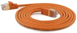 Wantec SSTP CAT7 Patch kábel 0.25m - Narancssárga (7143) (7143)