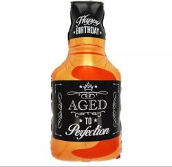 Godan Whiskey-s üveg formájú szülinapi fólia lufi - 32 x 65 cm (BF-HWHI) - jateknet