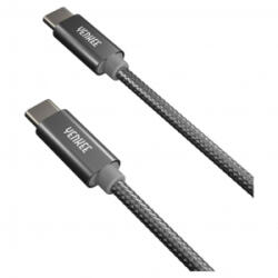 YENKEE YCU C102 SR USB-C - USB-C adat-, és töltőkábel 2m ezüst (YCU C102 SR)