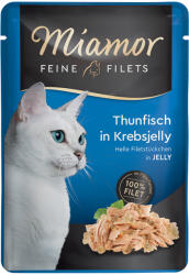 Miamor 6x100g Miamor Feine Filets aszpikban nedves macskatáp - Tonhal & rák-aszpikban