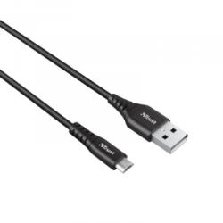Trust Ndura USB-A - MicroUSB kábel 1m fekete (23567) (23567)