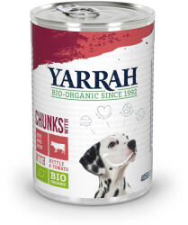 Yarrah 405g Yarrah Bio Falatkák bio marha, bio csalán & bio paradicsom nedves kutyatáp