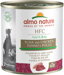 Almo Nature HFC 24x290g Almo Nature Classic Tonhal & csirke nedves kutyatáp