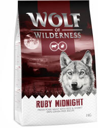 Wolf of Wilderness 5x1kg Wolf of Wilderness "Ruby Midnight" marha & nyúl - gabonamentes száraz kutyatáp