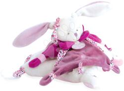 Doudou Iepuraș de pluș de alint Lapin Cerise Doudou et Compagnie în ambalaj cadou roz 27 cm de la 0 luni (DC2703)