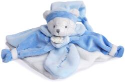 Doudou Ursuleț de pluș de alint Collector Doudou et Compagnie în ambalaj cadou albastru 24 cm de la 0 luni (DC2921)