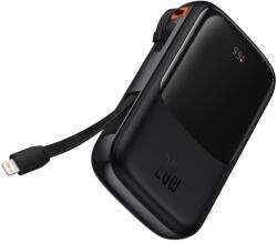Baseus Powerbank 10000mAh 20W Baseus Qpow Pro Overseas Edition + USB-C 3A kábel - Fekete