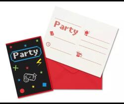 Procos Gamer Party meghívó borítékkal - 6 db-os (93778) - jatekbolt