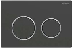 Geberit Omega20 - Control de spălare, negru mat/crom lucios 115.085. 14.1 (115.085.14.1)