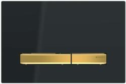 Geberit Sigma50 - Clapetă de acționare spălare, negru/alamă 115.672. DW. 2 (115.672.DW.2)