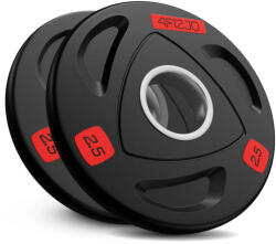 4FIZJO olimpiai Súlyzó szett 2x2, 5kg - Fekete, Piros (P-5905973401265)
