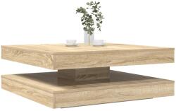 vidaXL sonoma tölgy dohányzóasztal 360 fokban forgatható 90x90x34, 5 cm (3321353)