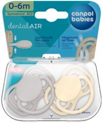 Canpol babies Canpol babies, Nude, suzeta din silicon, simetrica, bej, 0-6 luni, 2 buc
