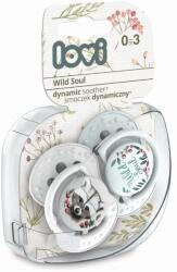 LOVI Lovi, Wild Soul Boy, suzeta dinamica din silicon, 0-3 luni, 2 buc