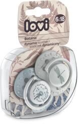 LOVI Lovi, Botanic Boy, suzeta dinamica din silicon, 6-18 luni, 2 buc