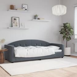 vidaXL sötétszürke bársony kanapéágy 80 x 200 cm (354130)