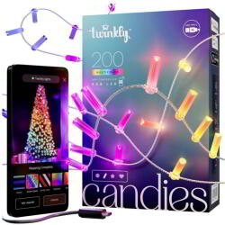 Twinkly TWKC200RGB-G Candies Beltéri LED Fényfüzér 12M - Színes