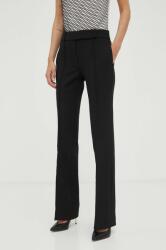 MICHAEL Michael Kors pantaloni femei, culoarea negru, drept, medium waist PPYX-SPD087_99X (MR330GE3GZ)