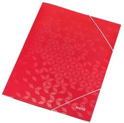 Leitz Gumis mappa, 15 mm, karton, A4, LEITZ "Wow", piros (E39820026) - jatekotthon