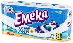 Emeka Hartie Igienica Emeka Ocean Breeze, 3 Straturi, 8 Role (FIMEMHI012)