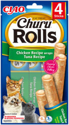Inaba Foods Churu Rolls Recompense pentru Pisici cu Pui si Ton - shop4pet
