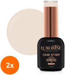 LUXORISE Set 2 x Oja Semipermanenta One Step, Diamond Peanut Butter 10 ml, Luxorise