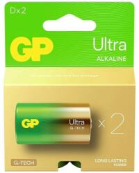 GP Batteries Baterie Alcalina Ultra GP R20 (D), 2 Bucati (GP13AU-PGB2)