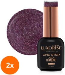 LUXORISE Set 2 x Oja Semipermanenta One Step, Diamond Dazzling Sirius 10 ml, Luxorise