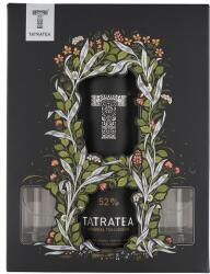 TATRATEA Ajándékdoboz Original eredeti tea likőr 52% 0, 7 l + 2 db Shotos pohár