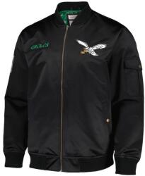 Mitchell & Ness Philadelphia Egles NFL Tem Leader Satin Bomber Vintage logo black