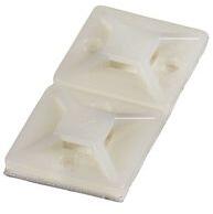 HAUPA Kötegelő talp öntapadós és csavarozható 28x28x4, 8 mm natúr négy oldalt fűzhető Haupa - 262162 (262162)