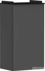 Hansgrohe XELU Q 34x24, 5 cm-es 1 ajtós fali szekrény matt fekete fogantyúval, balos, matt gyémántszürke 54012670 (54012670)