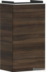 Hansgrohe XELU Q 34x24, 5 cm-es 1 ajtós fali szekrény matt fehér fogantyúval, jobbos, sötét dió 54018700 (54018700)