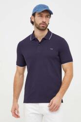 Calvin Klein poló sötétkék, férfi, sima - sötétkék XL - answear - 20 990 Ft