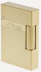 S.T. Dupont L2 Small Gold klasszikus szivar öngyújtó mikrogyémánt mintával, tűzköves (C18692)