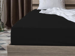  Cearsaf Jersey EXCLUSIVE cu elastic 180 x 200 cm negru