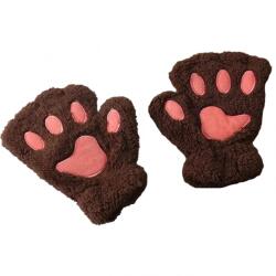HARAHU Paw ujjatlan kesztyű-SötétBarna KP21322