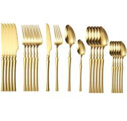 HARAHU MO-26410 24 darabos evőeszközkészlet - Arany KP26410