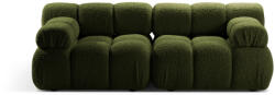 Micadoni Canapea modulara Bellis cu 2 module si tapiterie boucle, verde (MIC_2S_213_F1_BELLIS5) Canapea